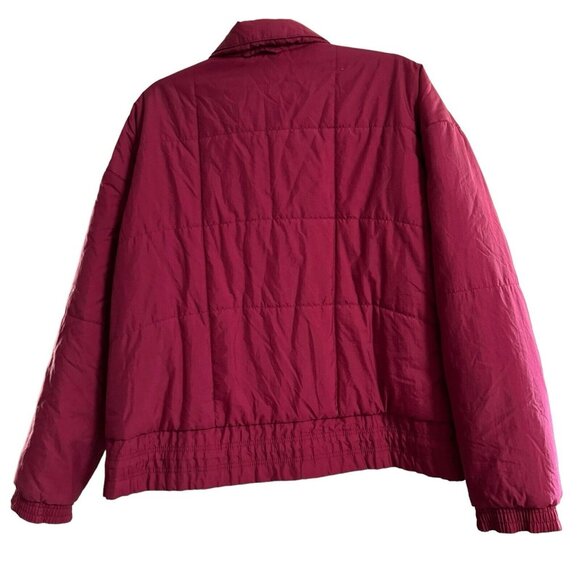Vtg. 80’s Mountain Goat Puffer Ski Snowboard Jacket Women’s S Retro Maroon ￼‎ - Picture 2 of 6